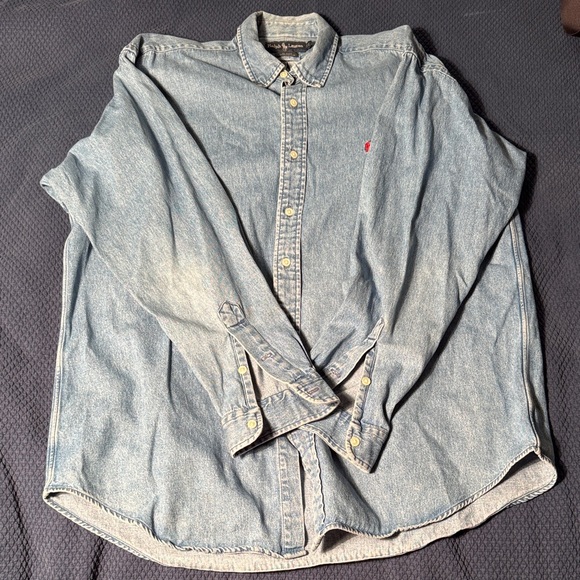 Ralph Lauren Vintage Denim Button Down shirt - Picture 1 of 5